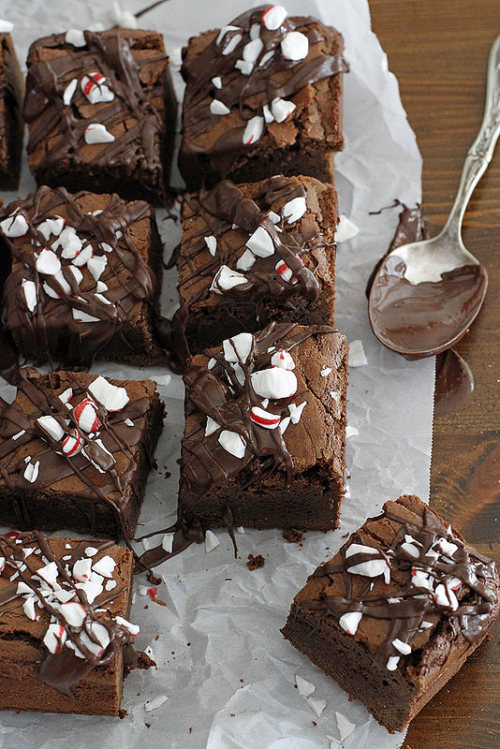 confectionerybliss: Dark Chocolate Peppermint Mocha Brownies | Girl Versus Dough