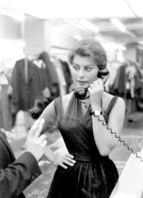 Porn Sophia Loren in New York City, c. 1958.  photos