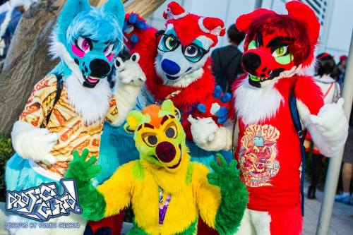 ruffincosplay: Anime Expo 2015 Photos by Project Gusto!  Fursuiters from left to right are: jaz