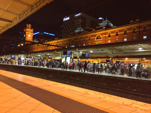 Flinders Street Railway Station, Melbourne VIC, Australia ©@mary-anneartsychick