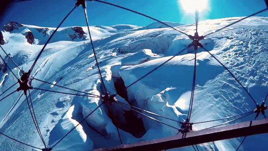 prostheticknowledge:  Drone flies in crevasseDemonstration from Flyability of a drone