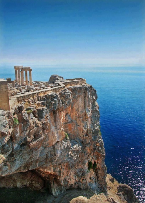 nesoicollection:Temple of Poseidon, God of the Sea, at Cape Sounion south of Athens, Greece. One of 