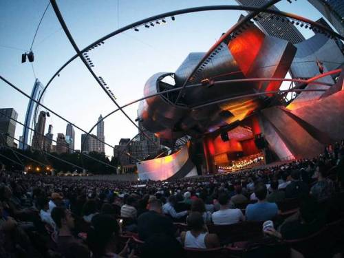 Listened to the same concert twice (at Jay Pritzker Pavilion)