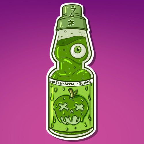 My second spooky Ramune bottle design I’ll be sure to post the next one much sooner and I shou