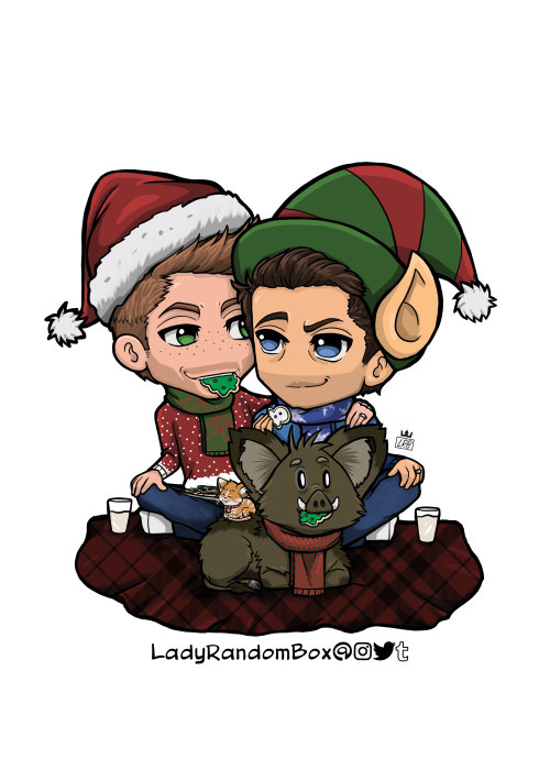 Christmas is coming so I made my Christmas card for the year! It’s available in my Redbubble Shop!Li