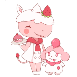 zumodelimon: Animal Crossing x Pokemon! Merengue and Fauna this time &gt;w&lt; 