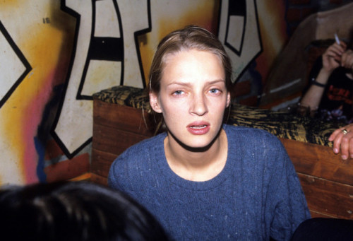 petersonreviews: Uma Thurman at the Z Bar, 1994 Photo by Steve Eichner
