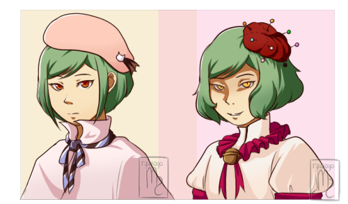  yuki and shadow yuki sprites because i’ve had “i’ll face myself” on loop fo