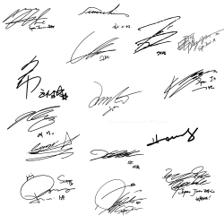 rosemonburstmode:  Now you can say that your blog was autographed by all 15 members of Super Junior. 