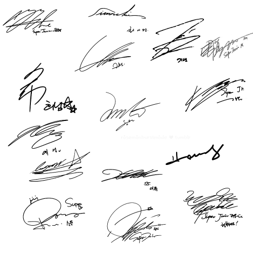 rosemonburstmode:  Now you can say that your blog was autographed by all 15 members of Super Junior. 