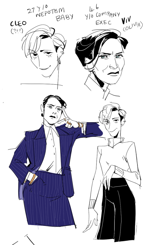 gentlemangeek:hattersarts:new ocs!!!! viv is an exec at some kind of finance company