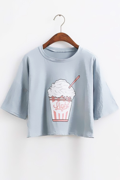 hyokko:  Cute Cartoon print loose tee  Free Worldwide shipping on orders above $29!