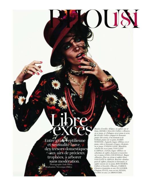 “Libre Exces”  in Vogue Paris September 2011 by Josh Olins