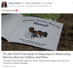 the-real-eye-to-see:   New Kids’ Book Helps Parents Approach ‘The Talk’ About Police Brutality   The wife of Tulsa Athletic Director Dr. Derrick Gragg, Sanya Gragg, has a new book out with an important message. The book is titled “Momma, Did