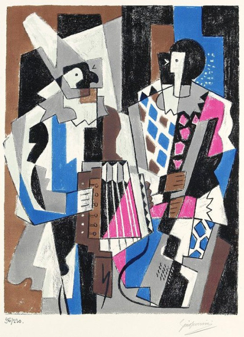 Harlequins, 1954, Gino Severini