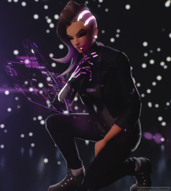 crototo: Casual Overwatch №3 SOMBRA in Techwear / Cyberpunk StyleFull size - deviantart 