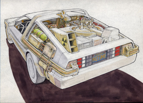 rocketumbl:BTTF  De LoreanRon Cobb