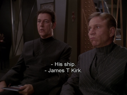 thylaforever:captaincrusher:Your fave is problematic: James T. Kirk.* 17 separate temporal violation