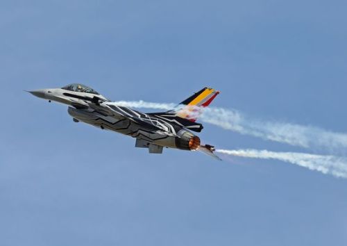 F-16 fighting falcon solo display team,Belgian air force