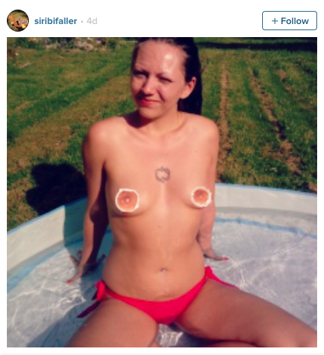 sheleftalittleglitter:micdotcom:Genius women are photoshopping men’s nipples onto their own to prote