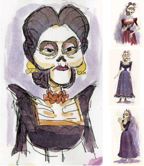 scurviesdisneyblog:Character designs by Daniela Strijleva from The Art of Coco