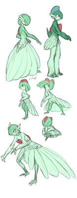 tashgoose:  More avian ralts evolution line! 