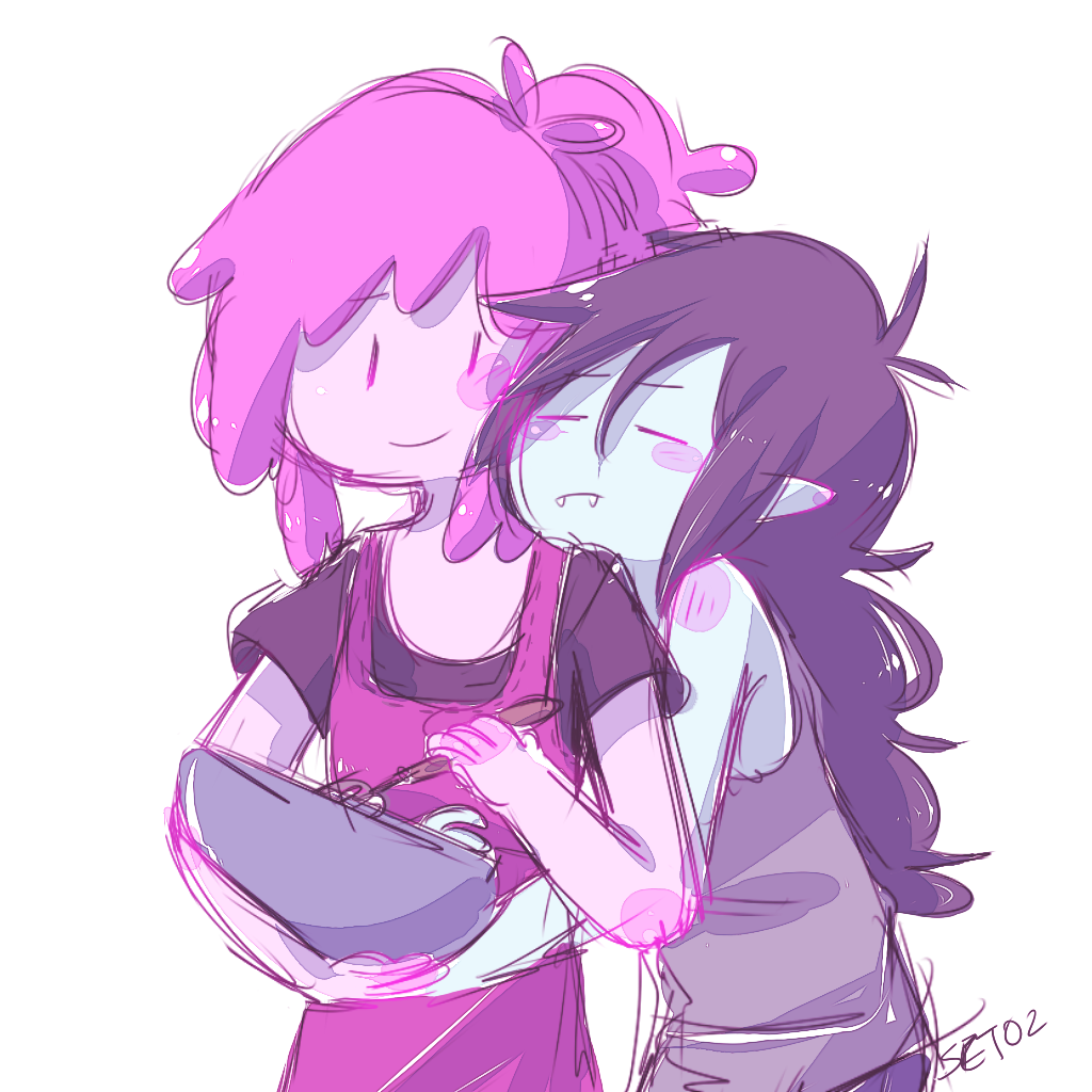 someone’s trying to create new lifeforms here, Marceline.
from the stream! because if it’s bubbline there’s never enough