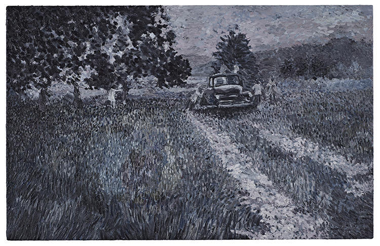 tierradentro:  Romero Meets Monet: Oil Paintings Of The Zombie Apocalypse, by George