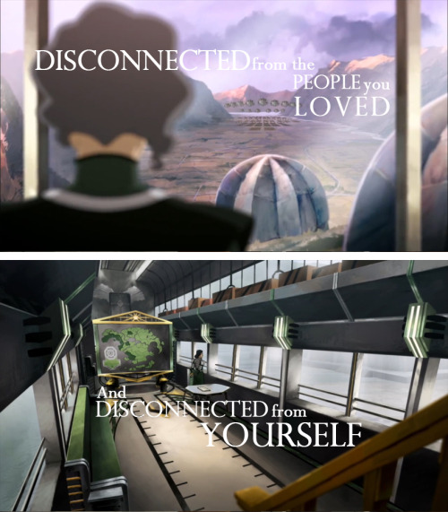 terra-7:  Toph’s speech, which applies to both Korra and Kuvira.