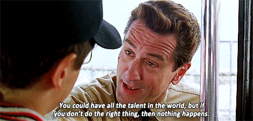A Bronx Tale is easily one my favourite movies. Beautiful story, great acting and perfect execution, and since it was the first movie De Niro directed, it makes it that much better.