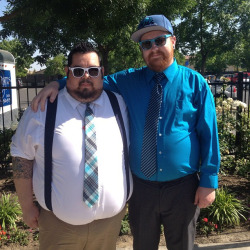 chubstermike:  gato-loco:  Shirt, tie and a big fat belly… Swoon once again.   He is a gorgeous sexy fat man for sure!!!!! Woof…  sexy