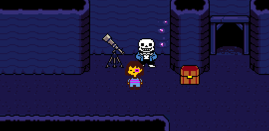 pyreo: This might be a weird idea but What if Sans’s telescope prank wasn’t only