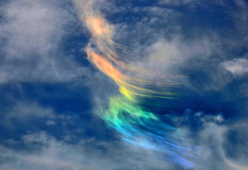 nubbsgalore:
“ circumhorizontal arcs photographed by (click pic) david england, andy cripe, del zane, todd sackmann and brandon rios. this atmospheric phenomenon, otherwise known as a fire rainbow, is created when light from a sun that is at least 58...