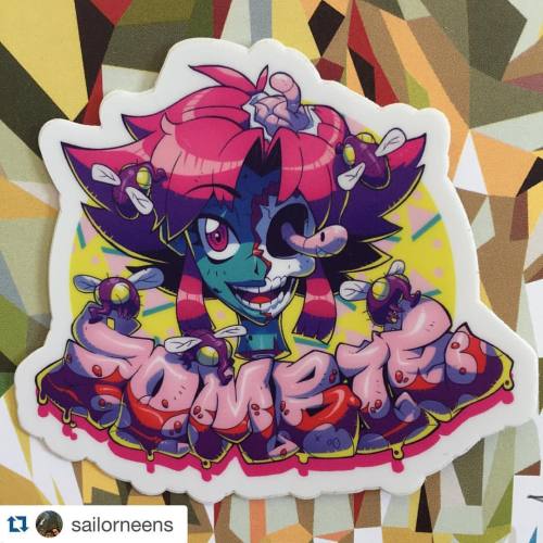 Reposted from @sailorneens. ・・・ Another one of the 4 monster girl stickers DAPshow will have at #ape