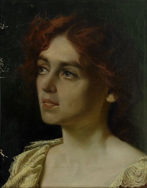 Alexander Antonowich Rizzoni (1836 - 1901)“A young beauty”, 1880