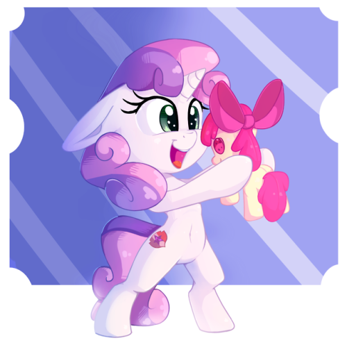 texasuberalles: thediscorded:  I decided to try some cel shading again, have some Sweetie Belle! ( i