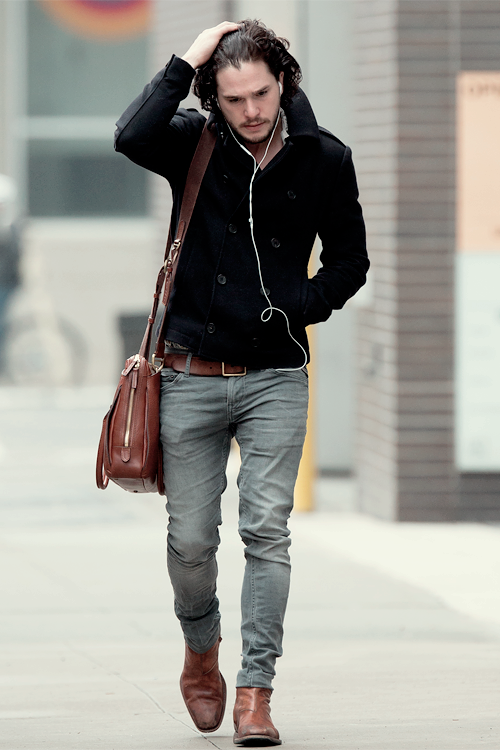 ndobreva: Kit Harington in New York City // April 10, 2015.
