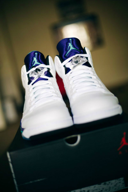 XXX phuckindope:  Jordan Grape 5s  photo