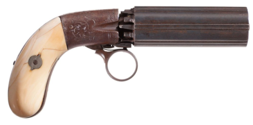 Ivory handle Blunt & Syms type pepperbox revolver, circa 1830′s-1840′sfrom Rock Island Auctions