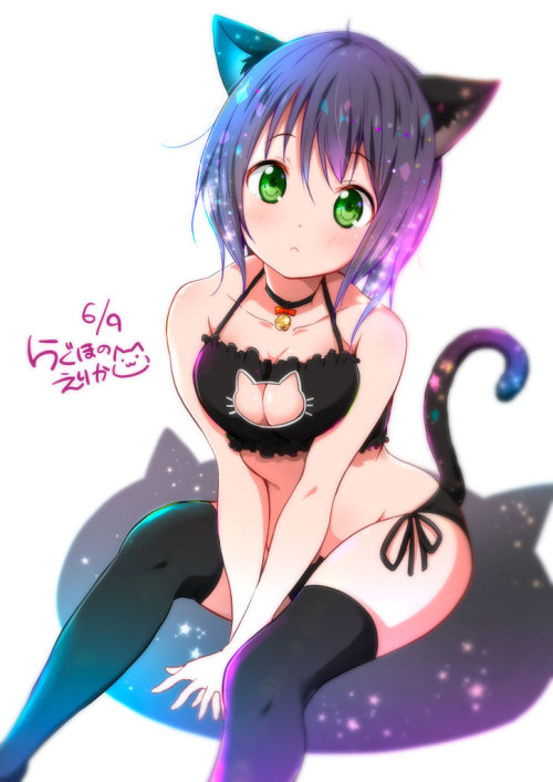 cute-girls-from-vns-anime-manga:    おはようございます！ by  らぐほのえりか   