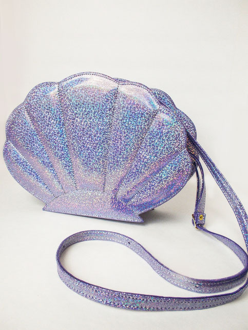 sweetmildred:  Titina Accessories Purple Shell Bags Available here: Sweet Mildred
