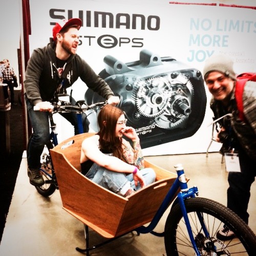 metrofiets:Getting rowdy with the Drunk Cyclist crew! #Nahbs2015 #cargobike #cargoaway