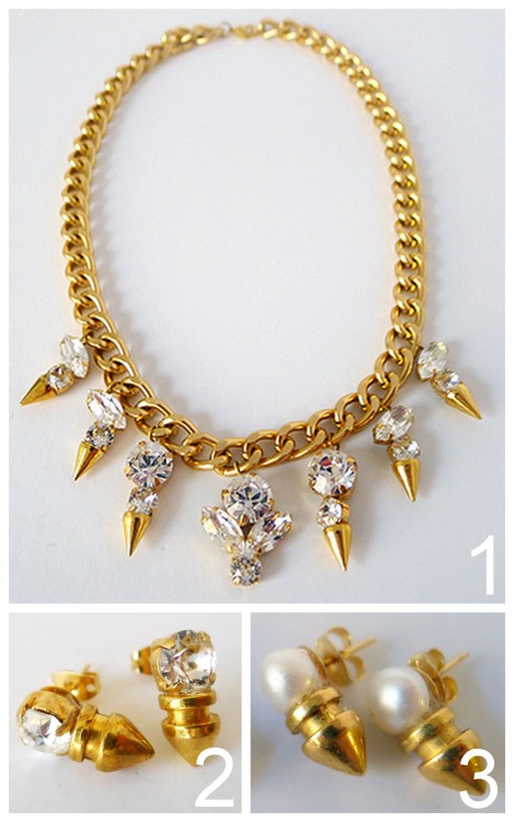 DIY Elegant Spike Jewelry Tutorials from Thanks, I Made It  When I make something I either want it t