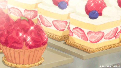 oishi-des:Strawberry Tart & Cake - Rokuhoudou Yotsuiro Biyori ep3