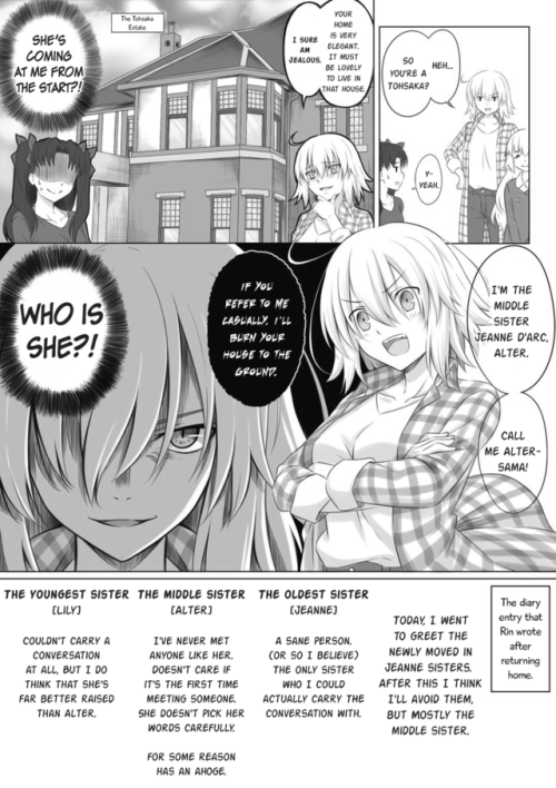 The Jeanne sisters move in! Chapter 2https://twitter.com/Shinjiro_Ikari/status/1008674741522010112TL