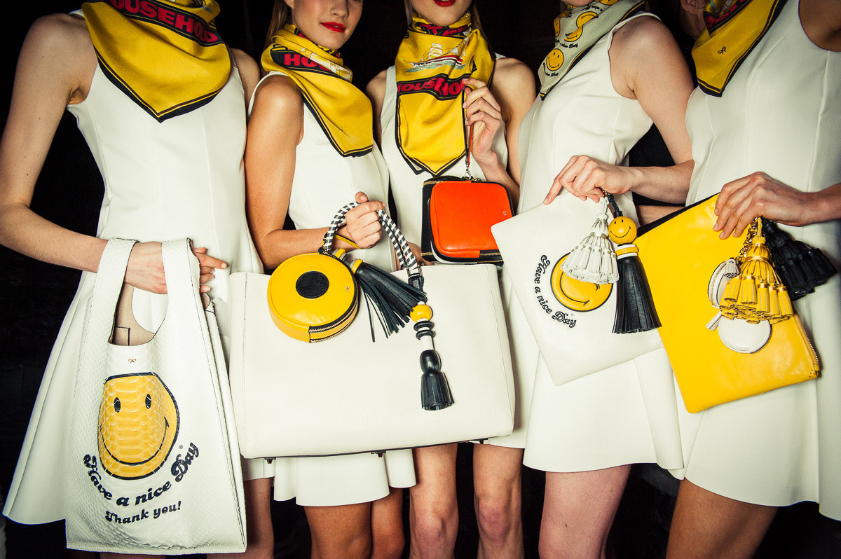 anyahindmarch:  Backstage at the Anya Hindmarch Autumn Winter 2014 London Fashion