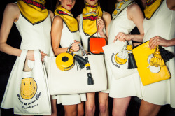 anyahindmarch:  Backstage at the Anya Hindmarch