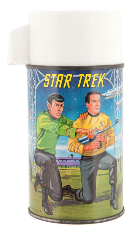 gameraboy2:1968 Star Trek metal lunchbox and Thermos