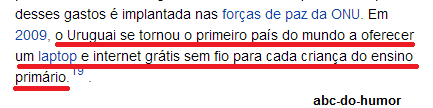 Um bom motivo pra mim colocar meus filhos para estudarem o primário no Uruguai :