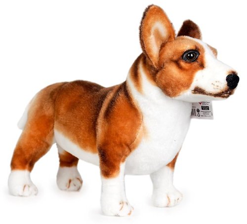 whirelez:Caerwyn the Cardigan Welsh Corgi This plush stuffed animal is securely sewn from the highes